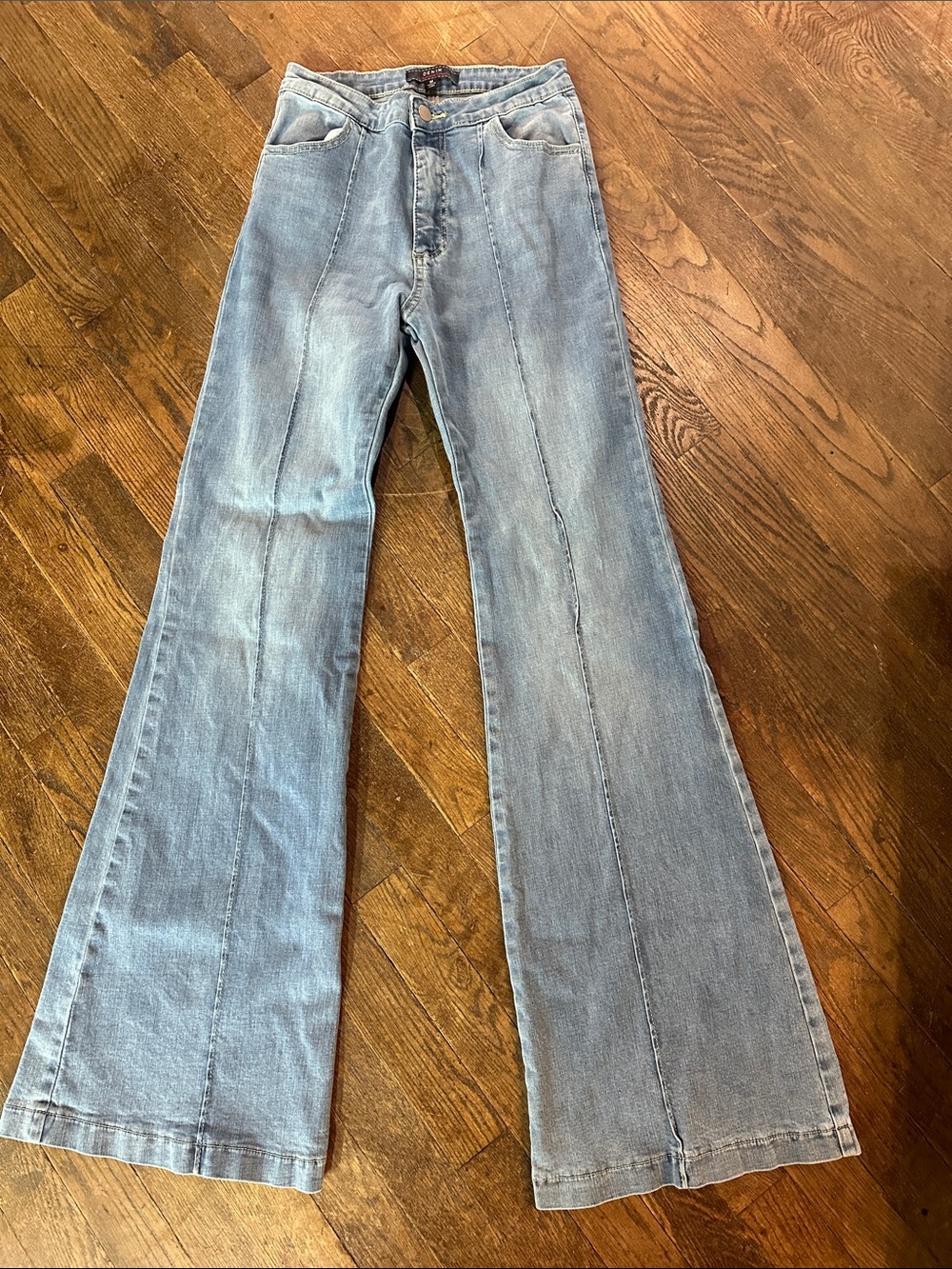 Jealous Tomato Light Blue Flare Jeans - Wide Leg